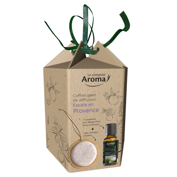 Coffret Galet & composition pour diffusion Escale en Provence